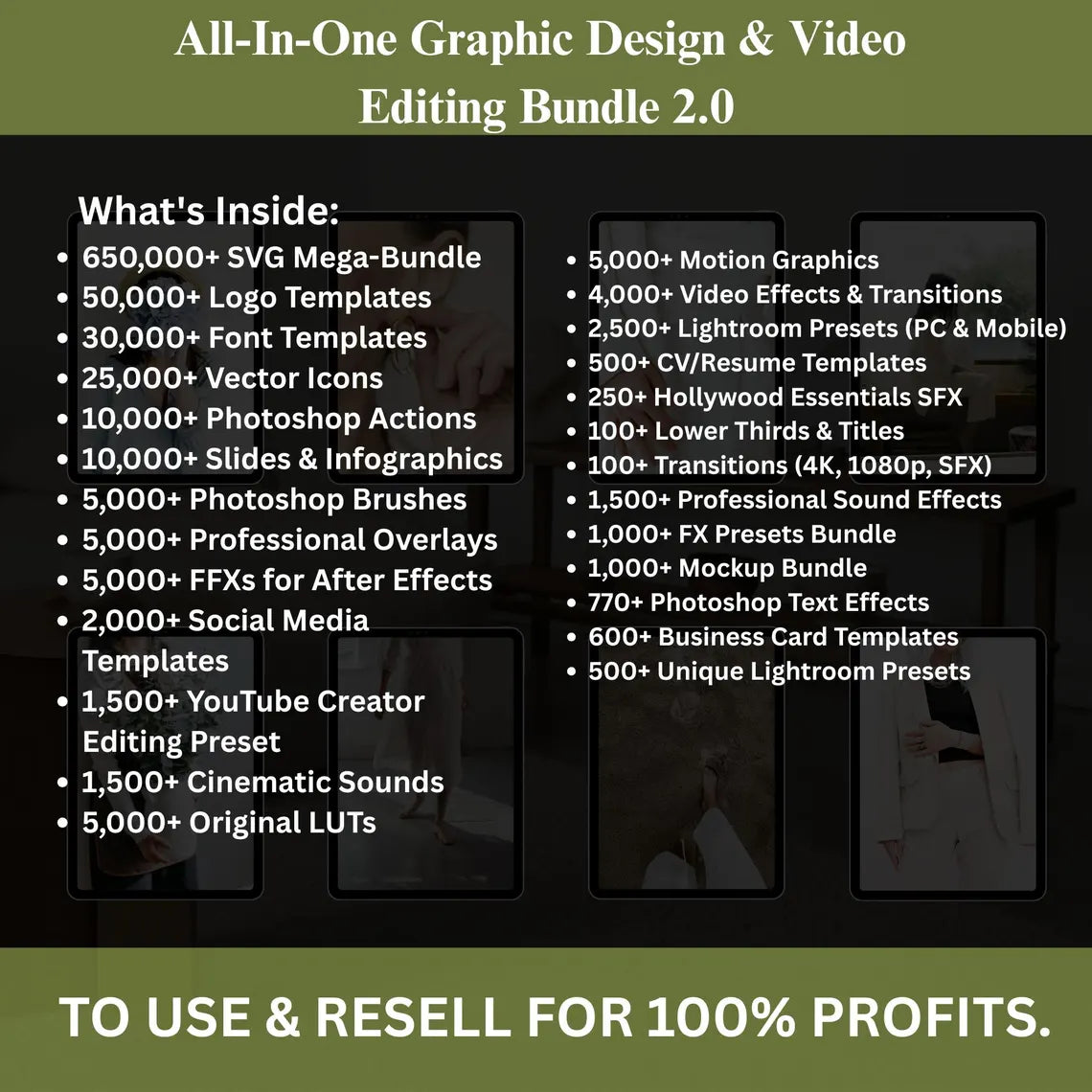 80+ Million Digital Products Bundle: PLR MRR Resell Rights, Editable Templates (Digital Download)