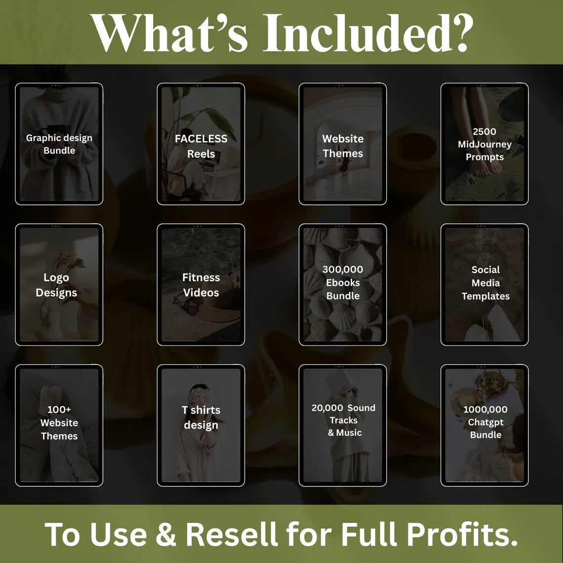 80+ Million Digital Products Bundle: PLR MRR Resell Rights, Editable Templates (Digital Download)