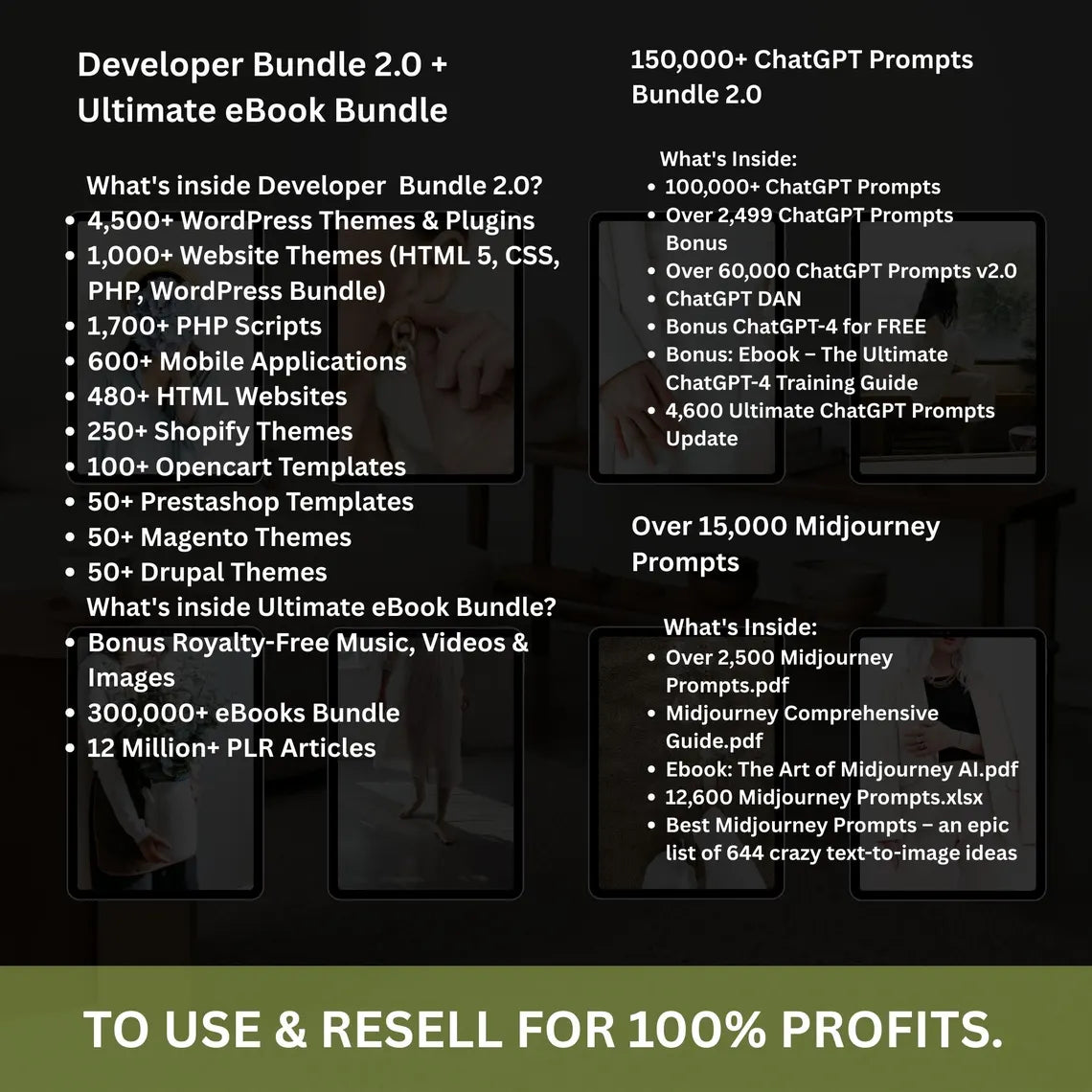 80+ Million Digital Products Bundle: PLR MRR Resell Rights, Editable Templates (Digital Download)