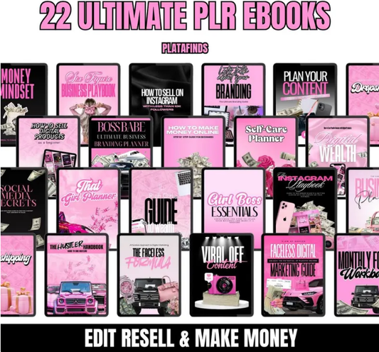 22 ebooks Digital Boss Girl Bundle – Editable PLR/MMR