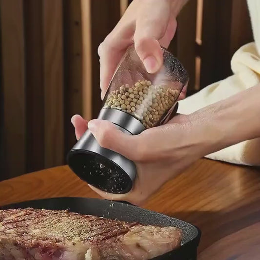 2pcs Premium Stainless Steel Salt and Pepper Grinder Set